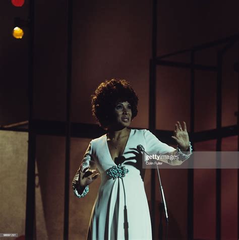 Welsh Singer Shirley Bassey Performs On Stage At The Royal Albert