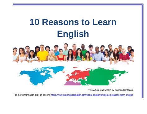 10 Reasons To Learn English By English A Day Keeps The Teacher Away