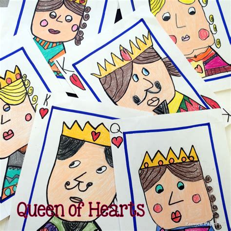 Queen of Hearts Portraits – Painted Paper Art