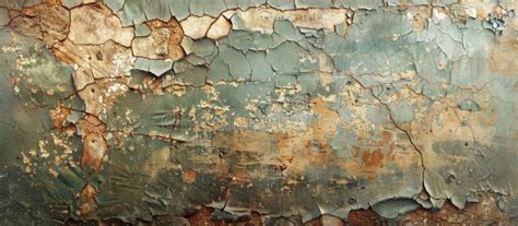 Close Up Of Peeling Paint On Aged Wall Stock Photo Image Of Weathered