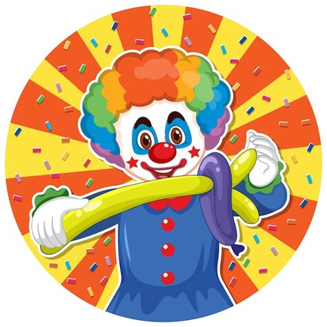 Premium Vector Circus Clown Icon On White Background