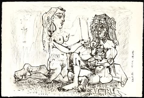 Lying Nude And Cat Work By Pablo Picasso Artsupp