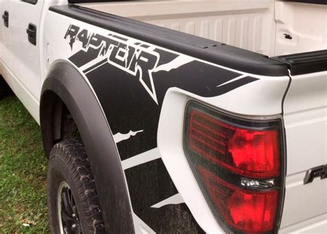 Ford Raptor SVT F150 Bedside Predator Vinyl Graphics Decals Kit De