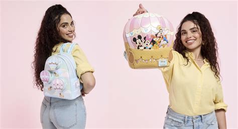 Whimsical New Loungefly Mickey Friends Hot Air Balloon