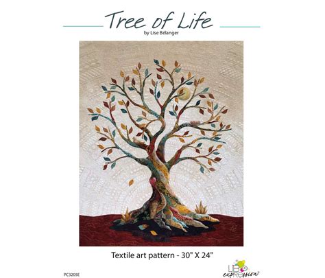 Tree Of Life Pdf Art Quilt Pattern More Advance Pattern With Etsy Canada