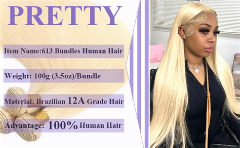 Amazon Blonde Bundles Human Hair Straight Human Hair Bundles A Grade
