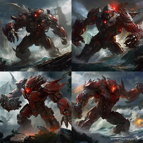 Epic Battle Crimson Typhoon Robot Vs King Kong Pacific Rim Art