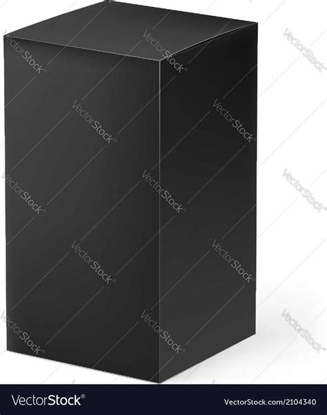 Black box Royalty Free Vector Image - VectorStock