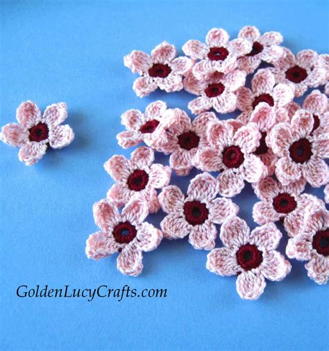 Cherry Blossom Crochet Pattern Goldenlucycrafts