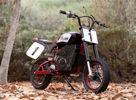 indian eftr jr  electric mini replica   ftr race bike