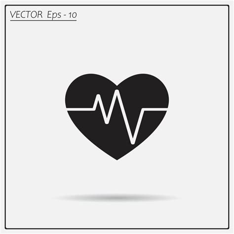 Premium Vector Cardiogram Icon Vector