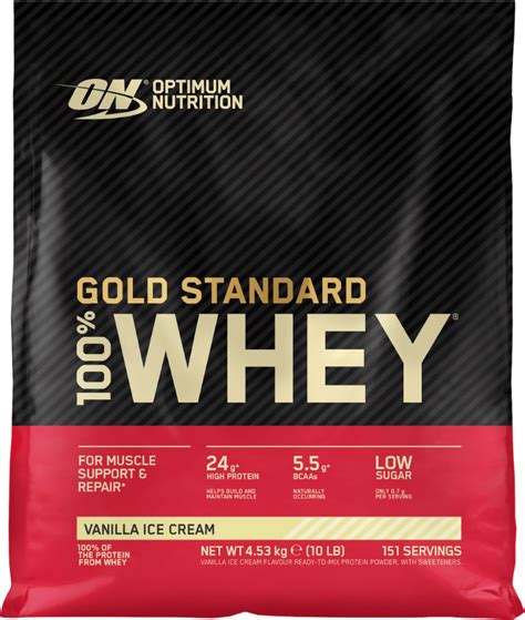 Optimum Nutrition 100 Whey Gold Standard Vanilla Ice Cream 4540g • Price