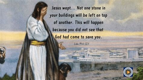 Jesus Wept Over Jerusalem The Light Of Christ Journey