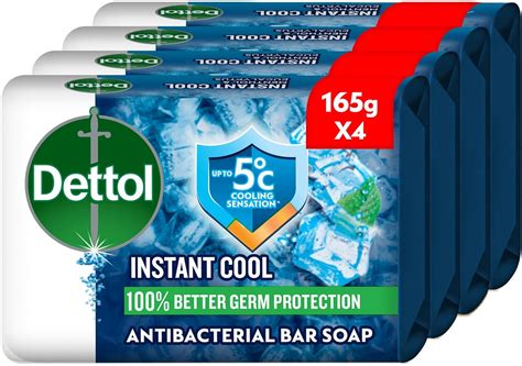 Dettol Cool Anti Bacterial Bathing Soap Bar For Effective Germ Protection And Personal Hygiene