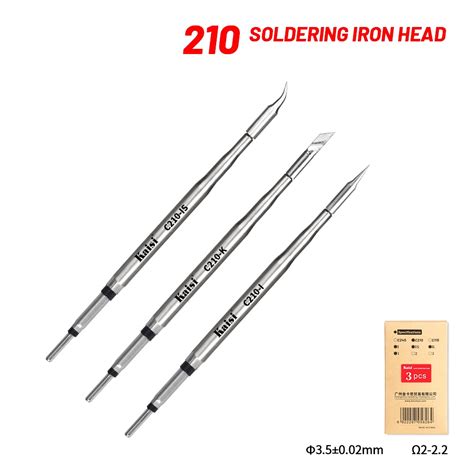 Kaisi C Soldering Iron Tips Lead Free Heating Core Compatible Jbc