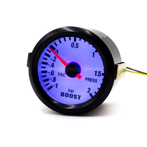 CNSPEED 2 52mm Mechanical 12V Car Turbo Boost Gauge 1 2Bar Black Turbo