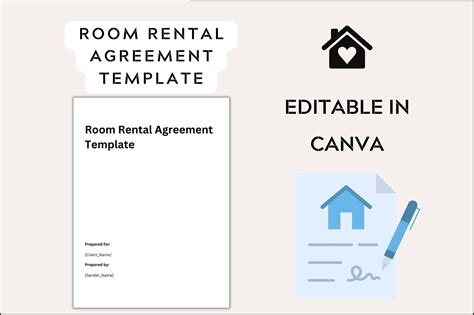 Editable Room Rental Agreement Template Graphic By Realtor Templates