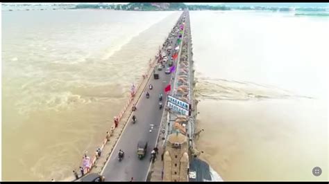 Prakasam Barrage Massive Inflow Record Level Flood Water Drone Video