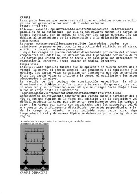Docx Cargas Apoyos Y Reacciones Dokumen Tips