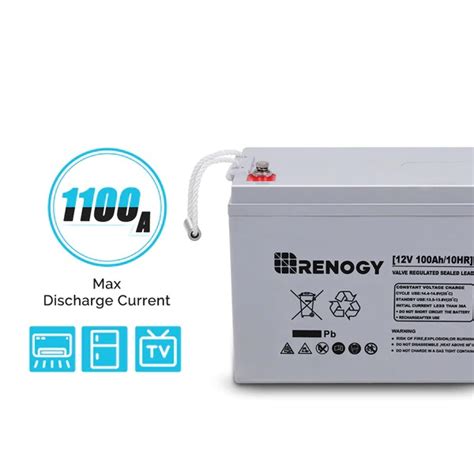 Deep Cycle Agm Battery 12 Volt 100ah Completesolar