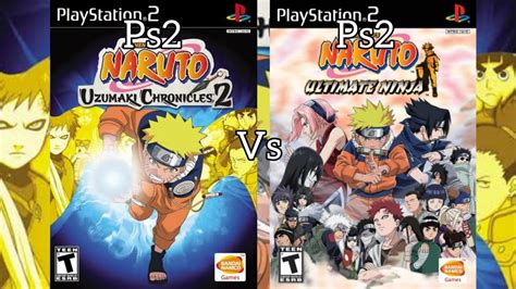 Naruto Uzumaki Chronicles 2 Ps2 Vs Naruto Ultimate Ninja Ps2 Comparison Comparação