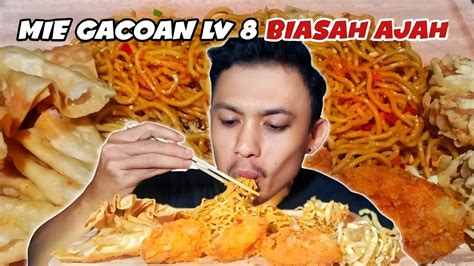 MIE GACOAN LEVEL 8 Mukbang Spicy Noodles YouTube