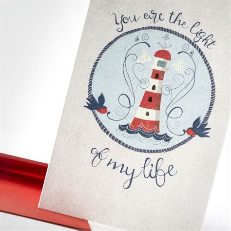 The Lighthouse Love Card Nautical Style Inspirational You Are The