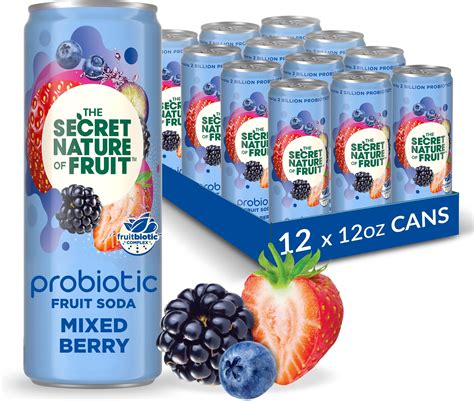 Amazon.com: The Secret Nature of Fruit Probiotic Fruit Soda, Supports