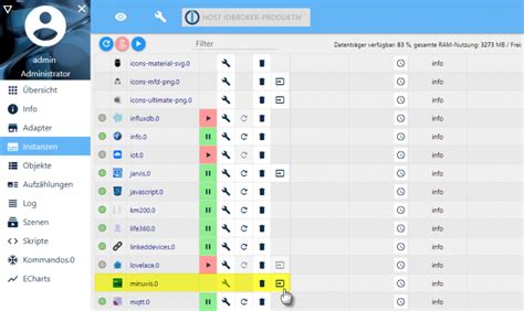 Iobroker Minuvis Adapter Installation Smarthome Tricks De