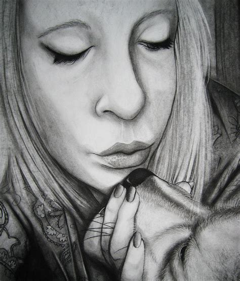 Drawing Bw Self Portrait 2 By Setsuna22 On Deviantart