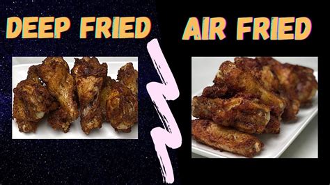 Deep Fried Versus Air Fried Wings Whats Your Preference Estherdees Kitchen Youtube