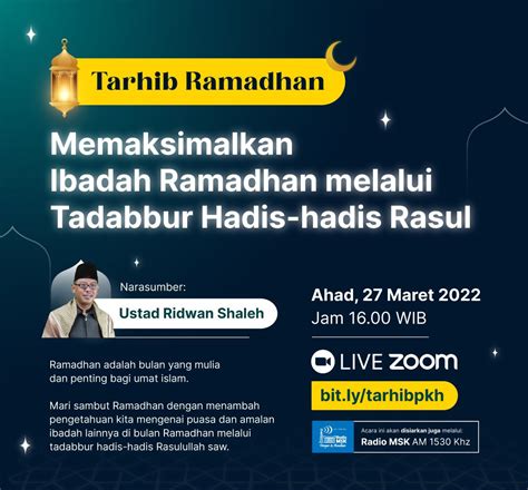 Tahrib Ramadhan H Pusat Kajian Hadis