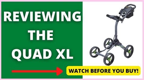 Bag Boy Quad Xl Push Cart Review Youtube