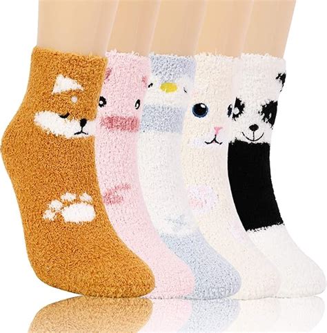 Qkurt Paires De Chaussettes Moelleuses Pour Animaux Nouveaut