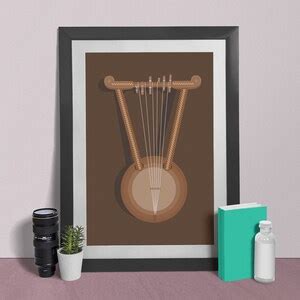 Kirar ,ethiopian Musical Instrument, Habesha Gift, Ethiopian Art Poster - Etsy