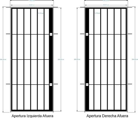 Puerta Reja Tubo Horizontal Linea Eco