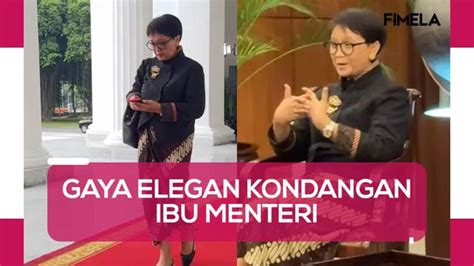 Gaya Elegan Menlu Retno Marsudi Kondangan Ke Brunei Darussalam Enamplus