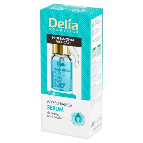 Delia Cosmetics Serum do twarzy szyi i dekoltu wypełniające 10 ml