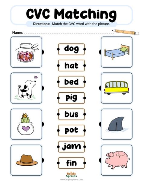 Cvc Words For Kindergarten Worksheets Activities And Games