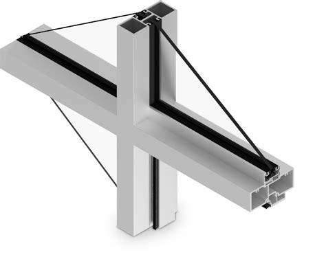 4 ½” Interior Storefront System Cross Aluminum