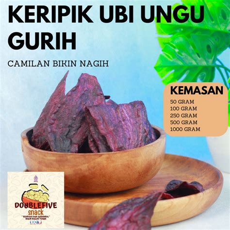 UNGU Purple Sweet Potato Chips 500gr Sweet Potato Chips Cassava Chips