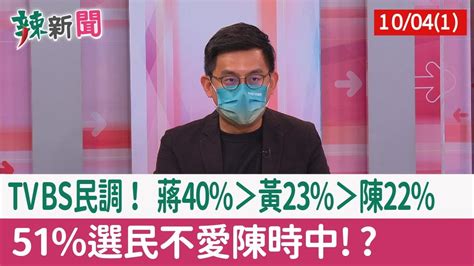 【辣新聞152 重點摘要】tvbs民調！ 蔣40 ＞黃23 ＞陳22 51 選民不愛陳時中 2022 10 04 1 Youtube