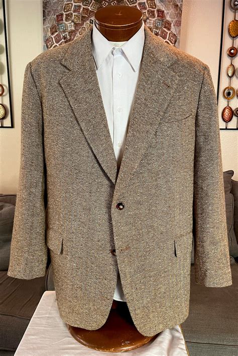 Loro Piana Mens Herringbone Cashmere Blend Custom Bei Gem