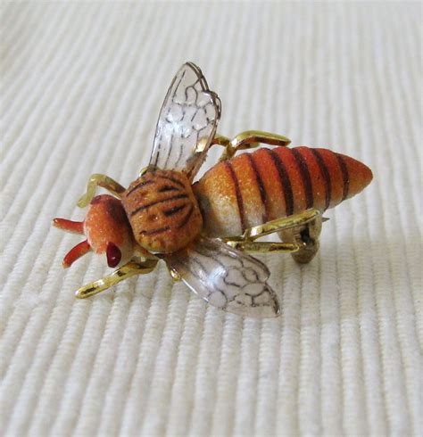 1950 Bumble Bee Pin Bumble Bee Brooch Vintage By Craftsupplythings