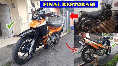 FINAL RESTORASI SATRIA 2 TAK LUMBA TAHUN 2002 HITAM ORANGE FULL VIDEO