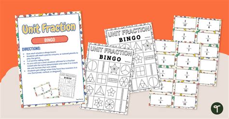 Unit Fraction Bingo Teach Starter