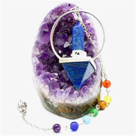 Pendule Divinatoire Pyramide En Pierre Naturelle Lapis Lazuli