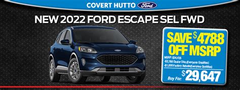 2022 Ford Escape Special Covert Ford Of Hutto