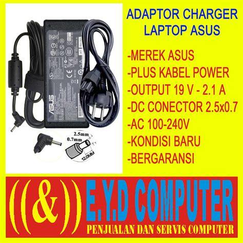 Jual Adaptor Laptop Asus V Volt Carger Casan Leptop Lektop Adapter