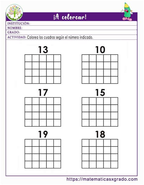 Ejercicios Cuenta Y Escribe La Cantidad